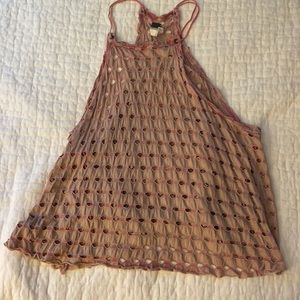 Free people pink shirts with cutouts